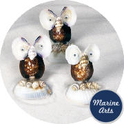 8140-P8 - Mini Cowry Owls - 3 Pack